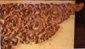 Raw Shrine Ornamentation Carving